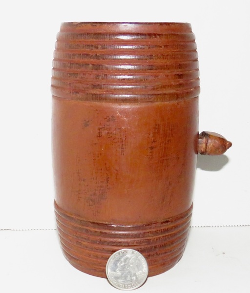 REV. WAR PERIOD RUNDLET W/ ORIGINAL RED PAINT