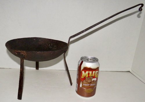REV. WAR ERA CAMP COOKING FORGED IRON SPIDER