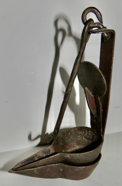 17th early 18TH C. DOUBLE CRUSIE LIGHTING DEVICE