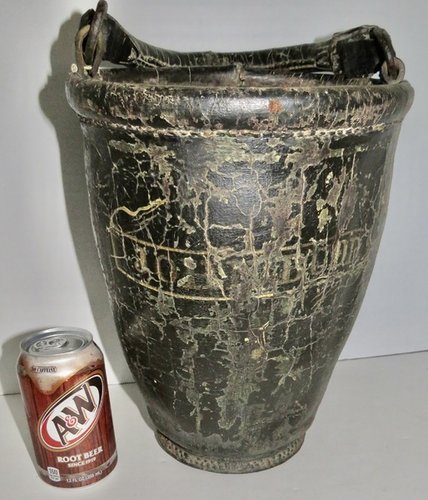 EARLY 19TH C. FIRE BUCKET "JOHN BUDD" SIGNED