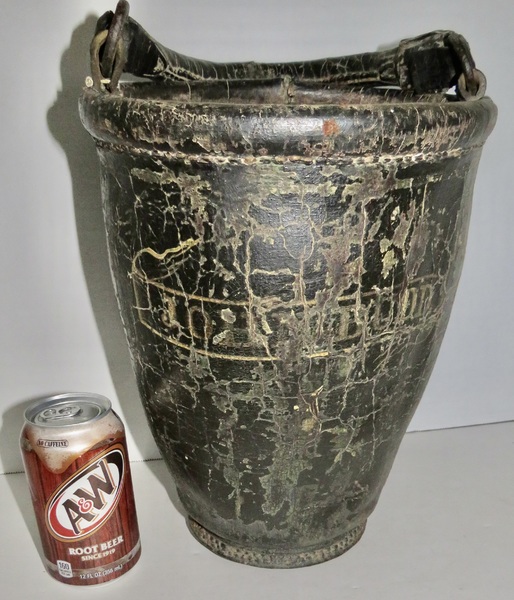 EARLY 19TH C. FIRE BUCKET "JOHN BUDD" SIGNED