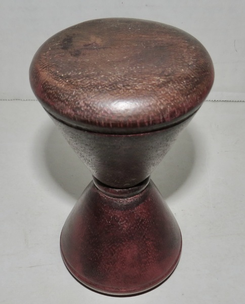 18TH C. TIDY & BETTY LAMP, ORIGINAL RED PAINT