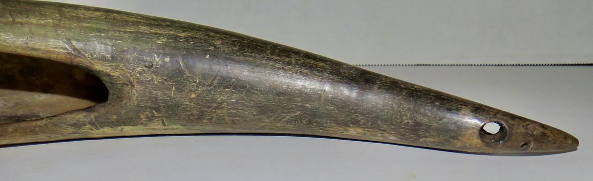 18TH CENTURY NATIVE AMERICA HORN CANOE CUP