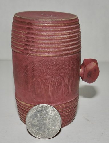 RARE REV. WAR ERA MINIATURE RUNDLET W/ RED PAINT