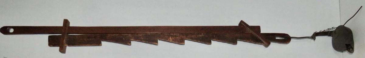 RARE AMERICAN WOODEN LIGHTING TRAMMEL