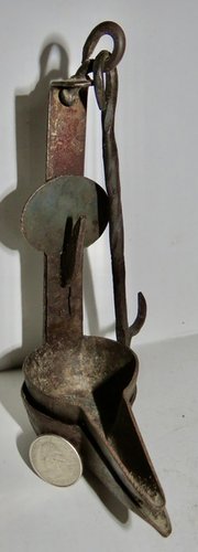 17th early 18TH C. DOUBLE CRUSIE LIGHTING DEVICE