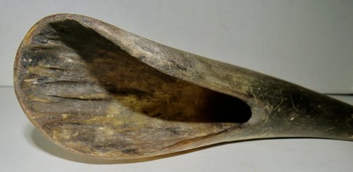 18TH CENTURY NATIVE AMERICA HORN CANOE CUP