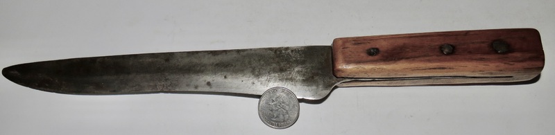 REV. WAR ERA SIDE KNIFE HAVING A FILE BLADE