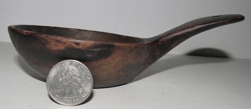 RARE VOYAGERS 18TH CENTURY MAPLE CANOE CUP