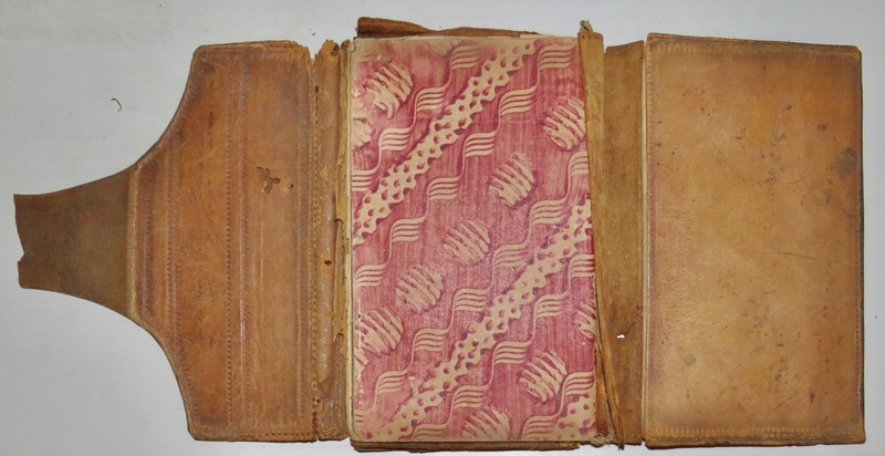 RARE MEN'S WALLET, SIGNED, DATED 1777, CITY NAME