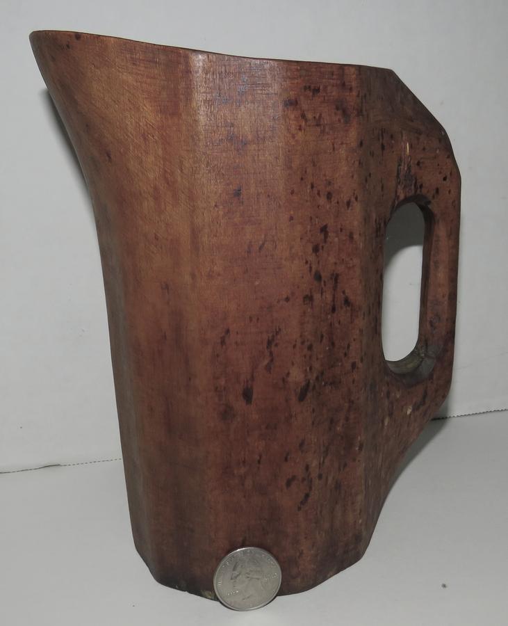 TREEN 18TH C. NOGGIN 7 3/4"