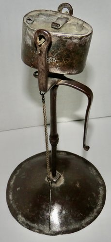 RARE STYLE 18TH CENTURY PA KETTLE LAMP