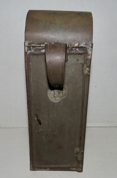 SCARCE 19TH C. MINI TIN/GLASS LANTERN. SKATERS?