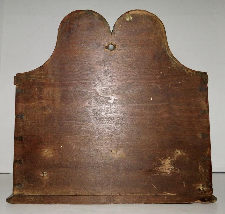 VERY GOOD 18TH C. WALL BOX WITH SPICE DRAWER