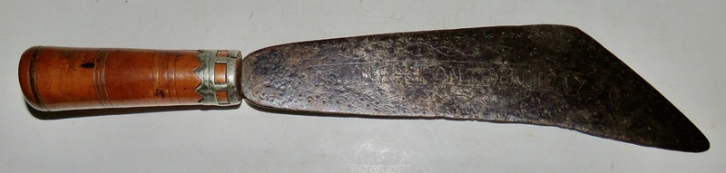 RARE DATED 1790 ENGRAVED FRENCH KNIFE.