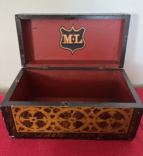 Paint Decorated Document Box
