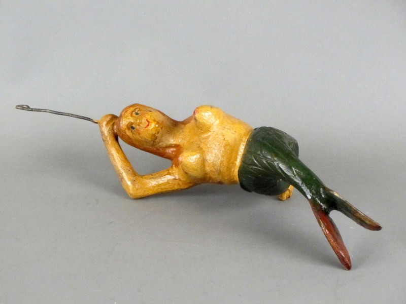 Mermaid Carved Folk Decoy