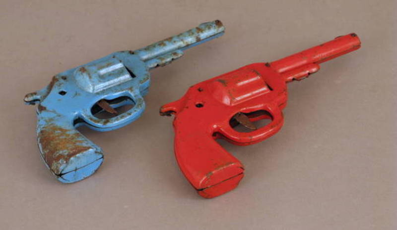 Toy Dualing Tin Pistols