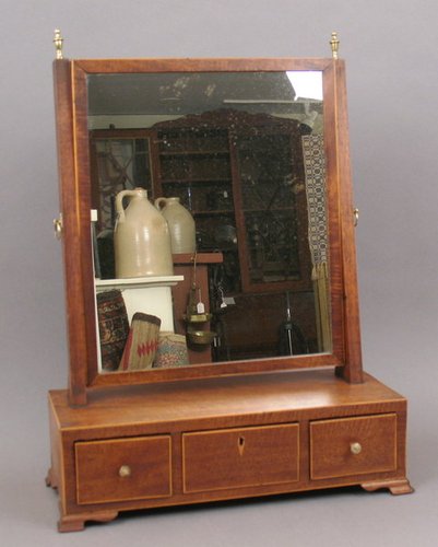 Federal Dressing Mirror with Drawers