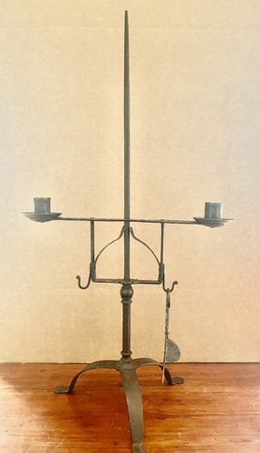 19thc. Adjustable Candle Stand