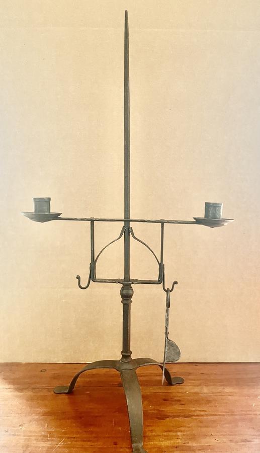 19thc. Adjustable Candle Stand