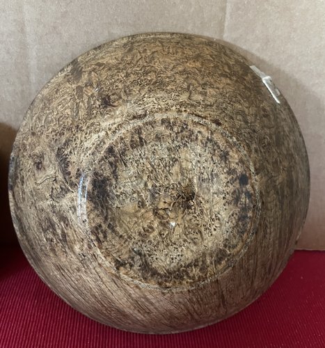 19thc. Burl Bowl 9.5”x 9.75”