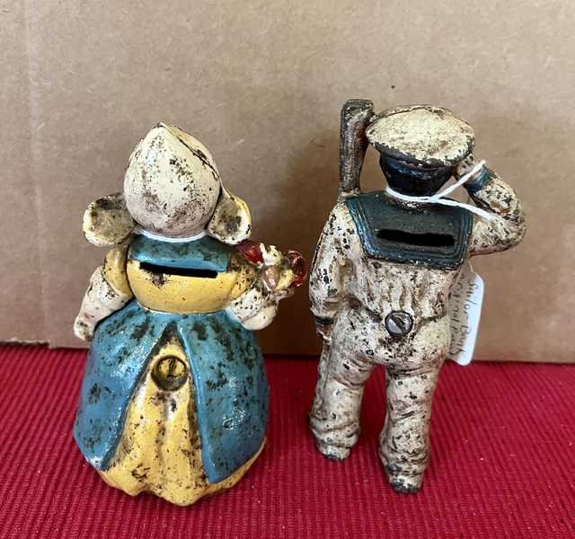 Hubley Sailor and Dutch Girl Banks