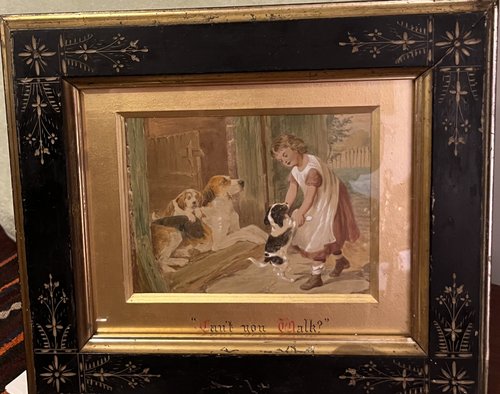 Victorian Hand Tinted Print