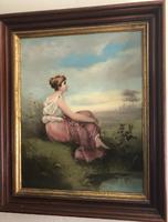 19thc. Portrait of Young Lady