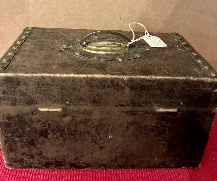 19thc. Leather Document Box