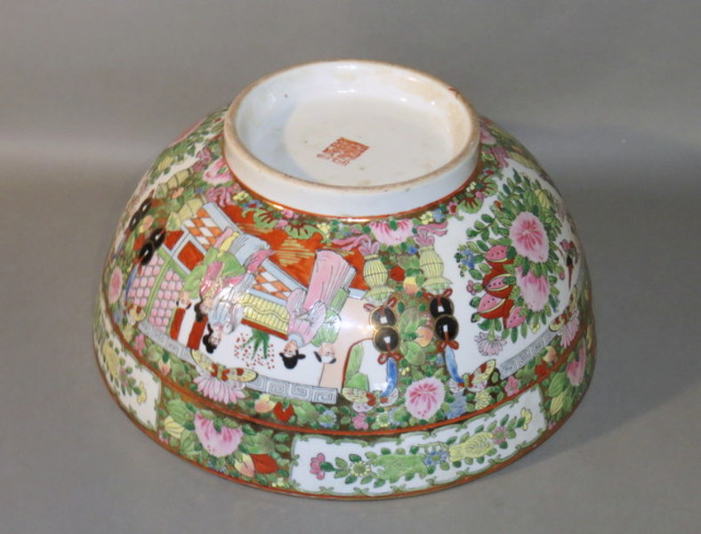 Rose Medallion Punch Bowl