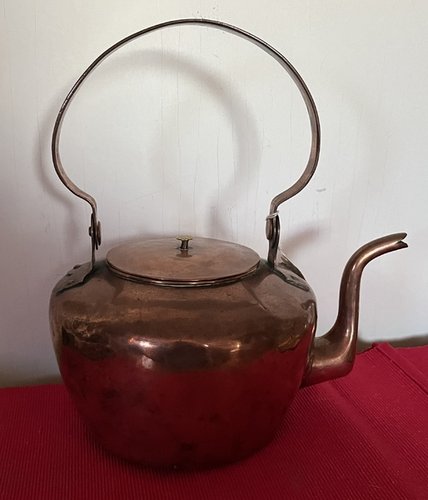 19thc. Gooseneck Tea Kettle