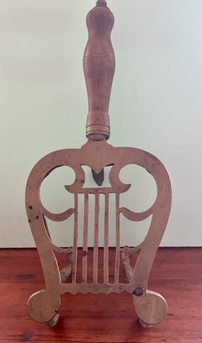 19thc. Lyre Fireplace Fender Trivet