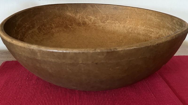 Large Wooden Dough Bowl