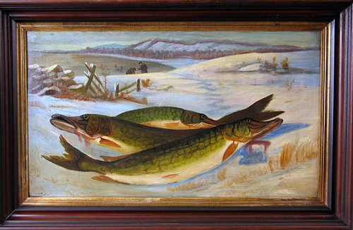 Pickerel Fish on Ice