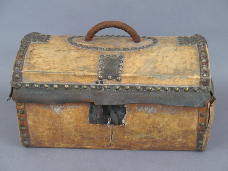 19thc. Dome Top Trunk w/Boston Label