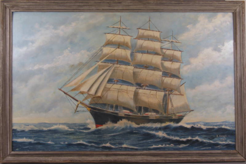 Large Ship Painting