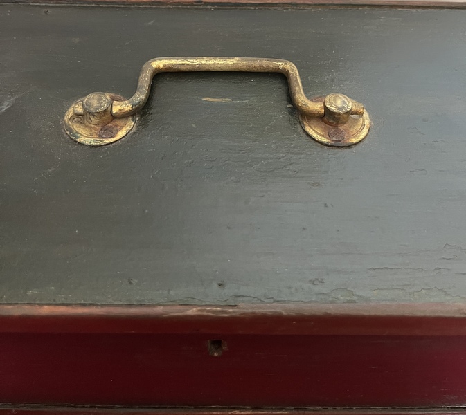 Painted Small Document Box