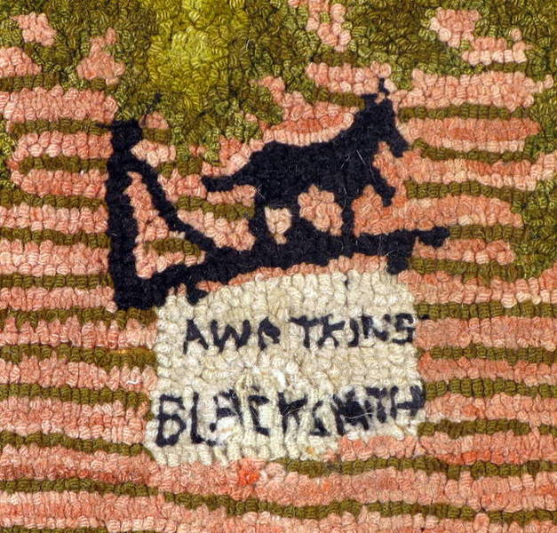 Hooked Pictorial Rug