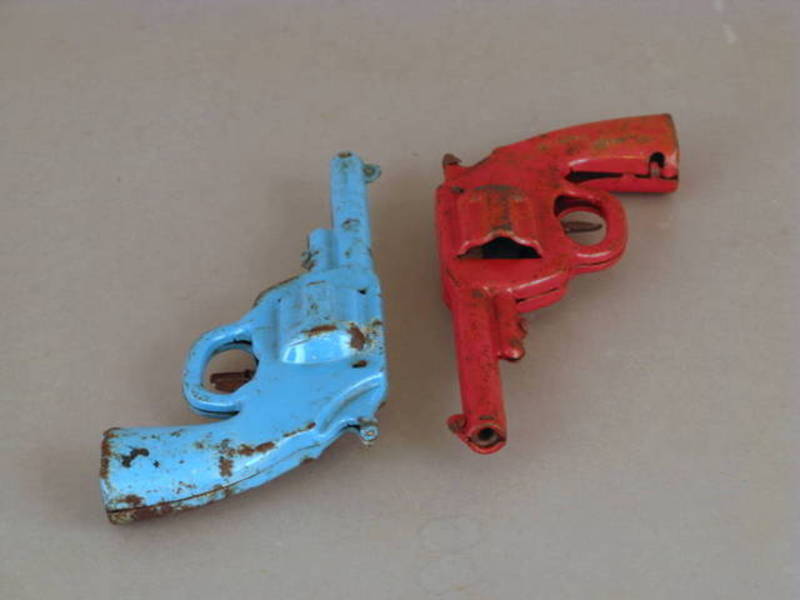 Toy Dualing Tin Pistols