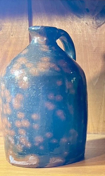 Spotted Redware Jug