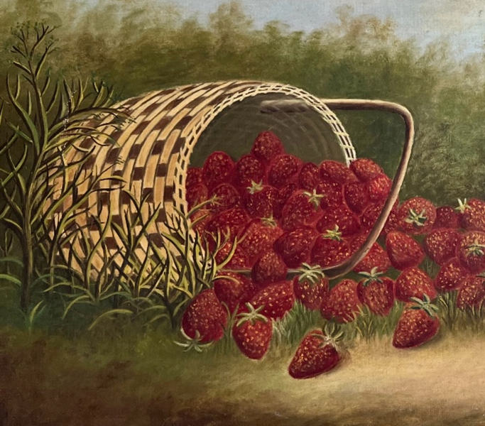 Painting Basket of Strawberries