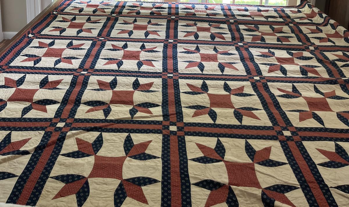 19thc. Turkey Trot Quilt