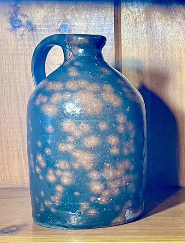 Spotted Redware Jug