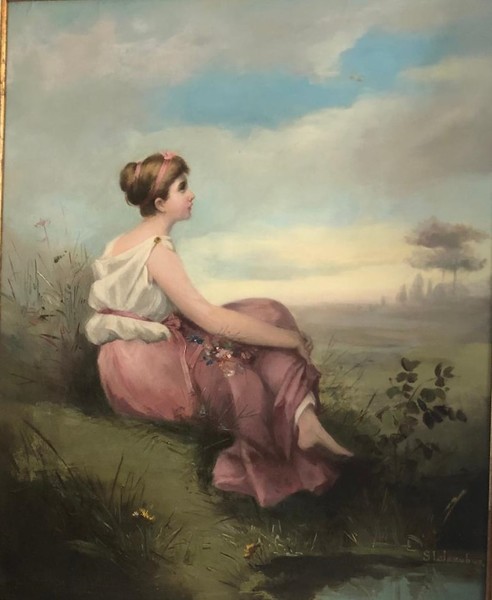19thc. Portrait of Young Lady