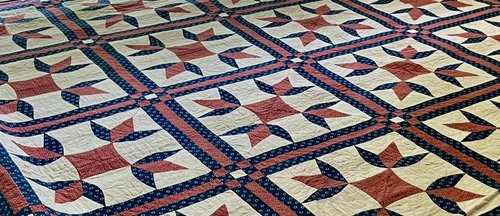 19thc. Turkey Trot Quilt