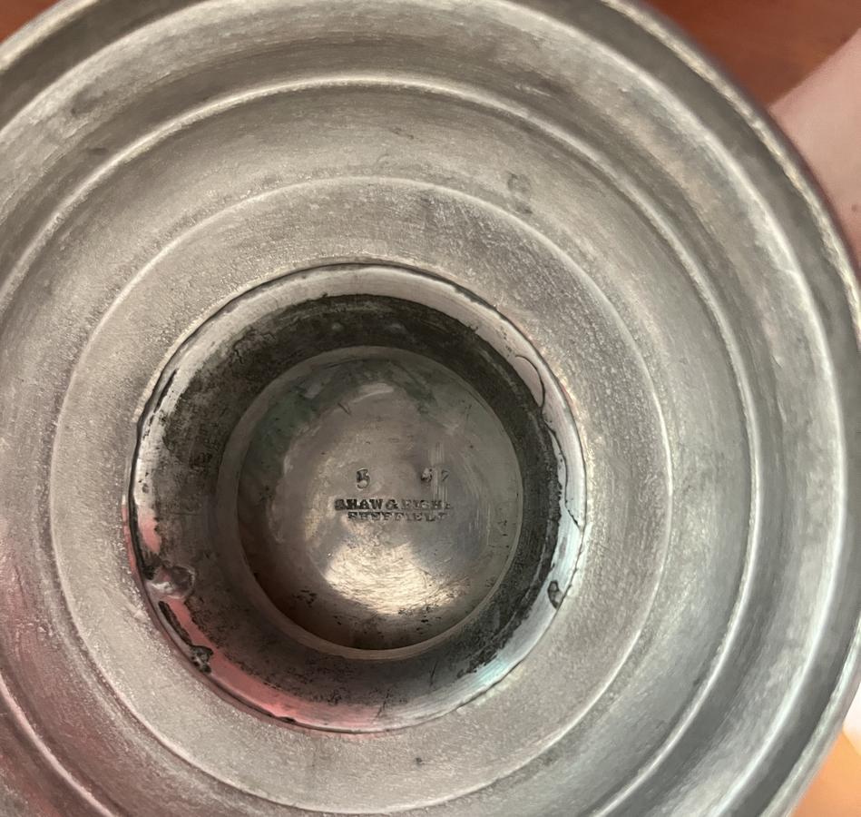 19thc. English Pewter Coffee Pot