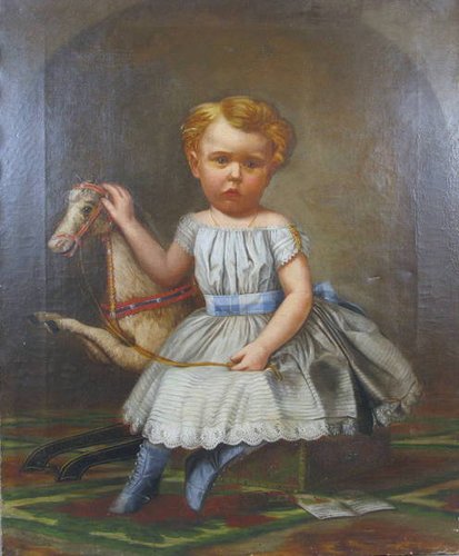 19thc. American Portrait by Dwight Benton
