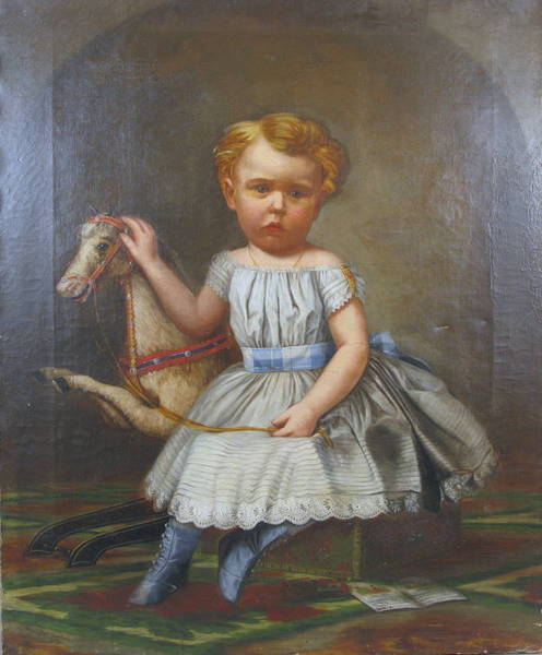 19thc. American Portrait by Dwight Benton