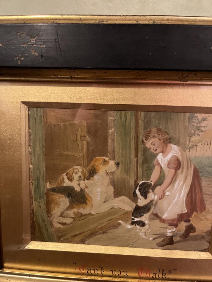 Victorian Hand Tinted Print